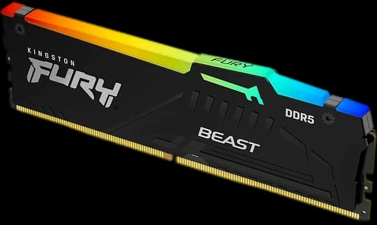 Memoria RAM 32GB DDR5 6400MT/s CL32 RGB DIMM Kingston Fury Beast