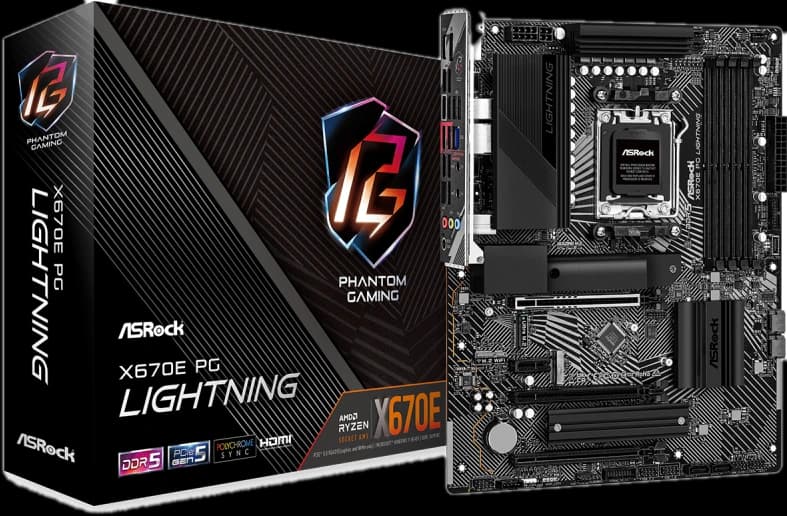 Placa Madre X670E AM5 ATX ASRock PG Lightning