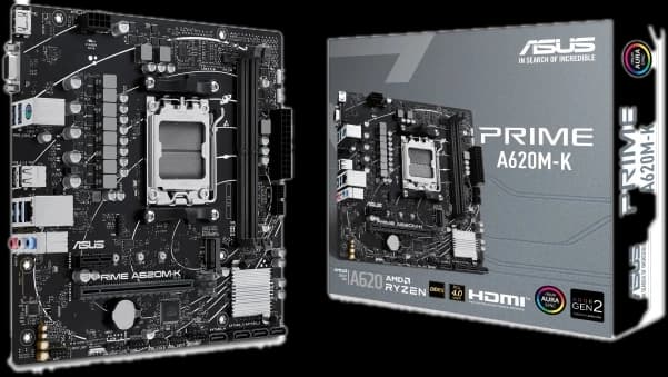 Placa Madre A620 AM5 mATX ASUS PRIME