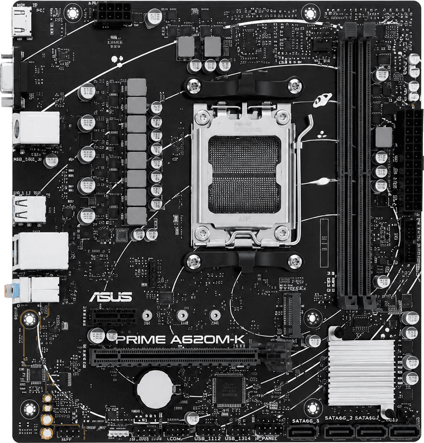 Placa Madre A620 AM5 mATX ASUS PRIME