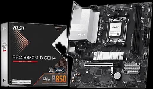 Placa Madre B850 AM5 mATX MSI PRO GEN4