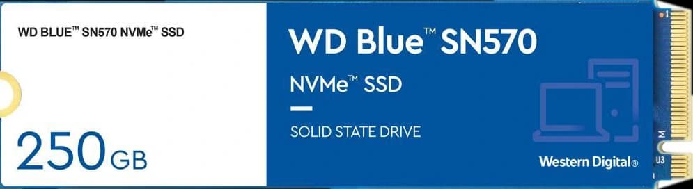 Disco SSD 250GB M.2 NVMe 3300MB/s Western Digital SN570