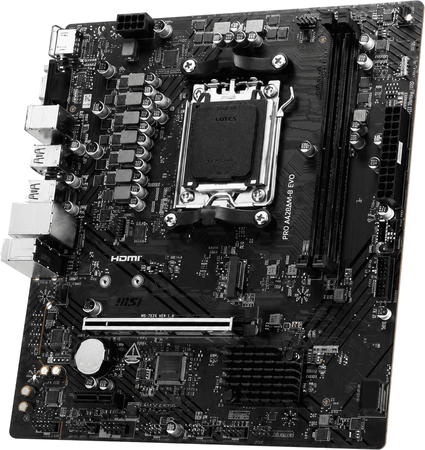 Placa Madre A620 AM5 mATX MSI PRO EVO