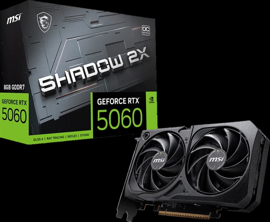 Tarjeta gráfica RTX 5060 8GB MSI Shadow