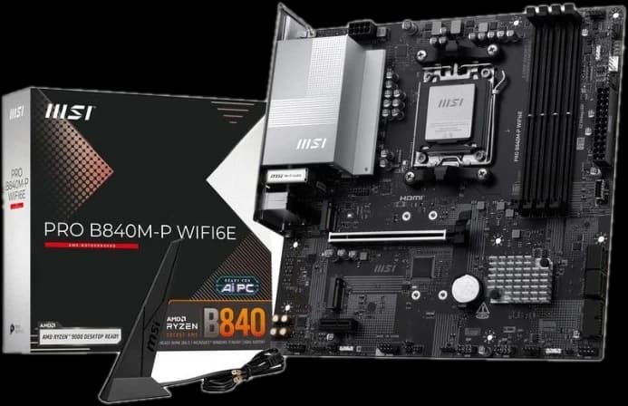 Placa Madre B840 AM5 mATX MSI PRO WIFI6E