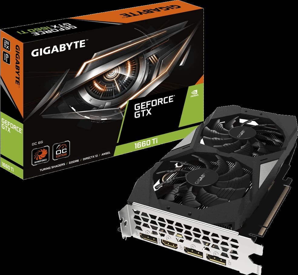 Gigabyte GeForce GTX 1660 Ti OC 6G — Usado