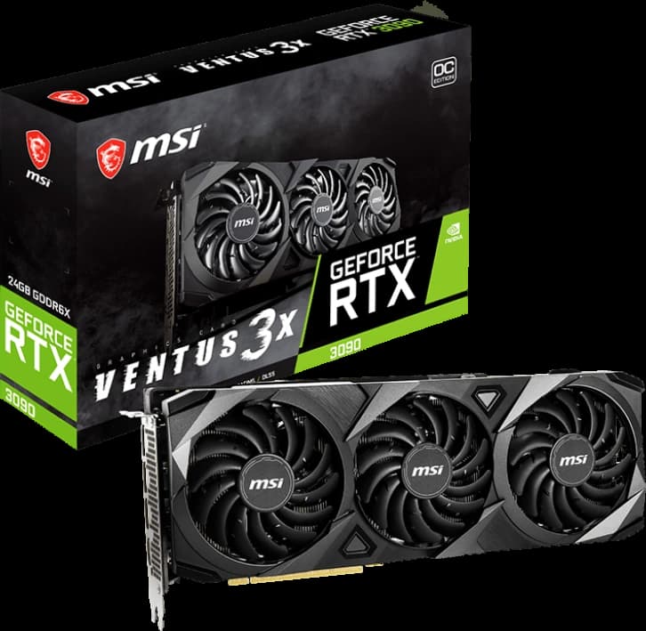 MSI GeForce RTX 3090 VENTUS 3X 24G OC — Usado