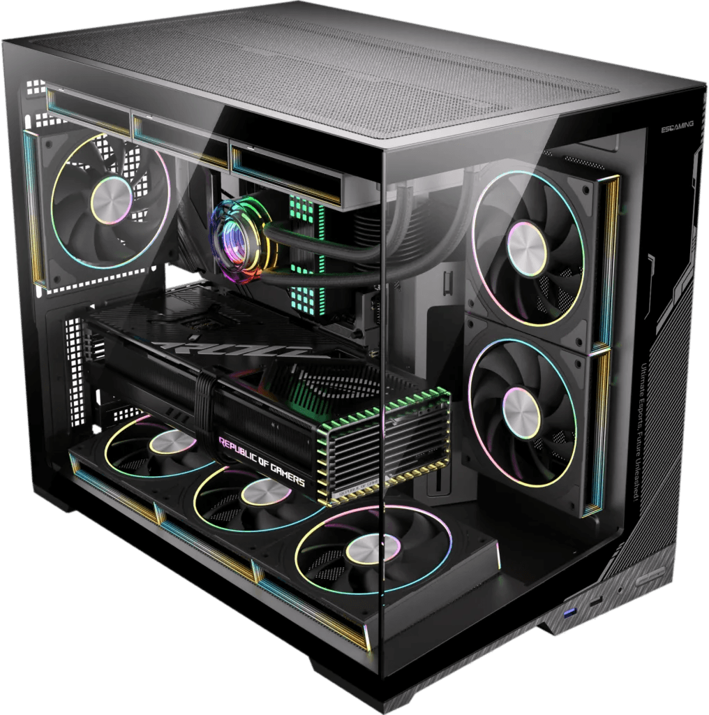 Gabinete mATX 6 fan RGB EsGaming ZERO