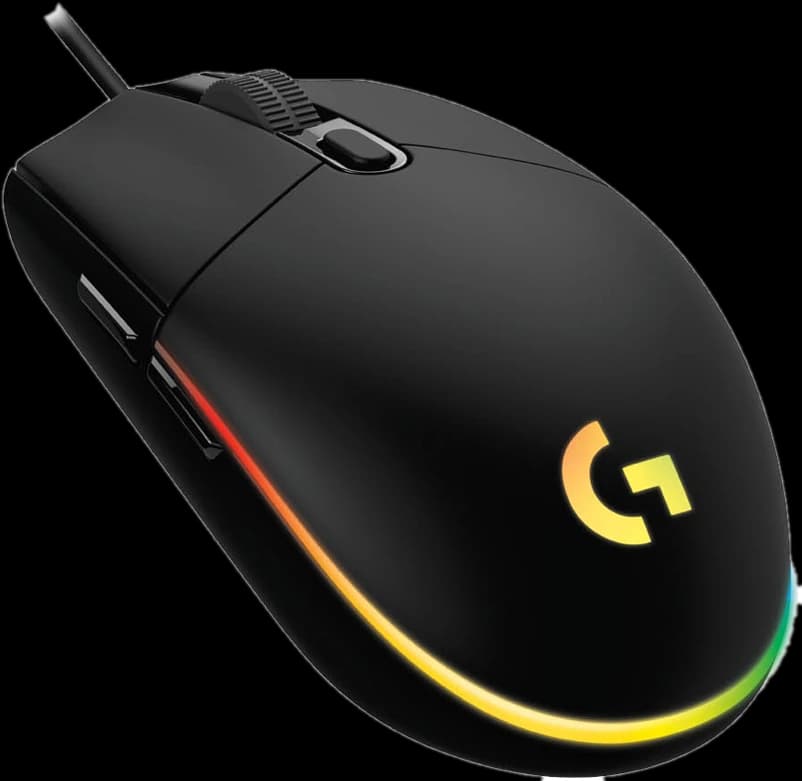 Mouse Logitech G203 Lightsync Alámbrico RGB 6 botones 8000DPI