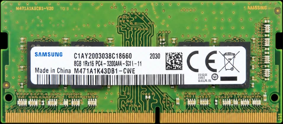 Memoria RAM 8GB DDR4 3200MT/s CL19 SO-DIMM Samsung · Samsung