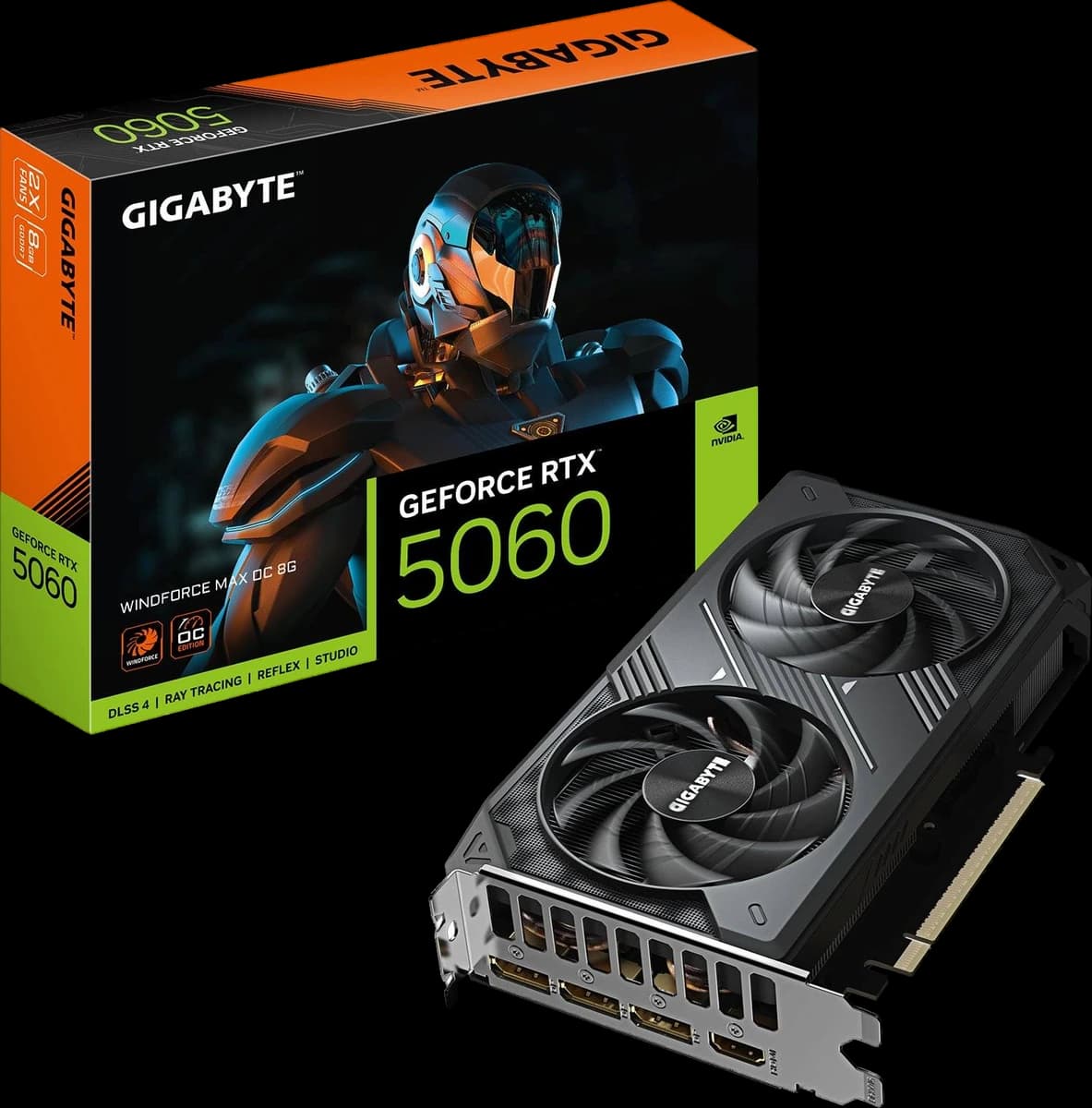 Gigabyte GeForce RTX 5060 WINDFORCE MAX OC 8G [GV-N5060WF2MAX OC-8GD]