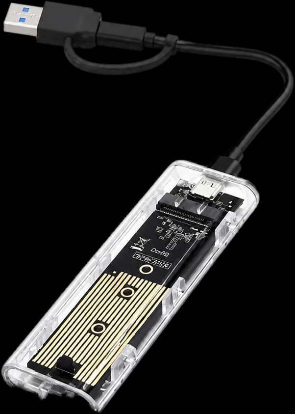 Carcasa M.2 NGFF/NVME a USB 3.0 Tipo C 5 Gbps SATA