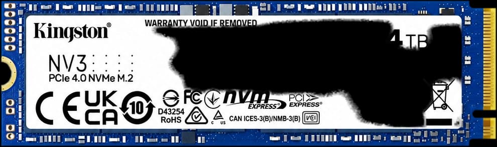 Disco SSD 4TB M.2 NVMe 6000MB/s Kingston NV3