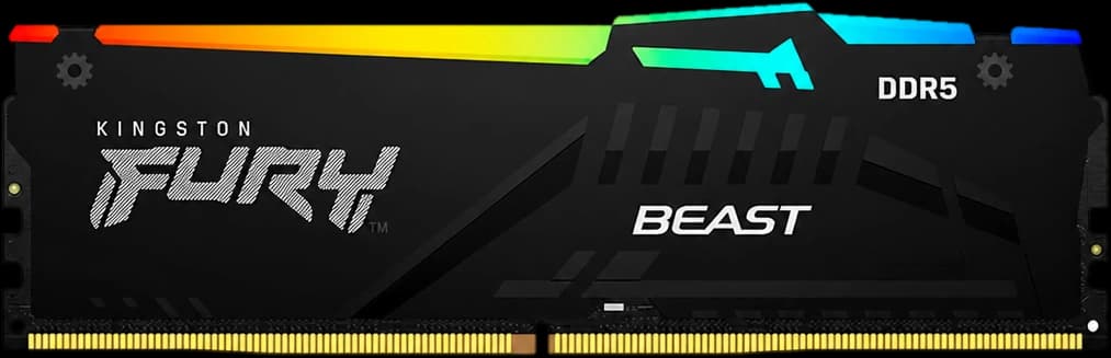 Memoria RAM 64GB DDR5 5600MT/s DIMM Kingston Fury Beast RGB
