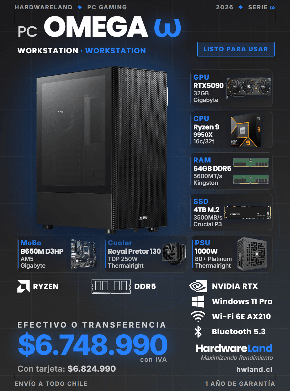 PC Gamer ω OMEGA — WORKSTATION · WORKSTATION