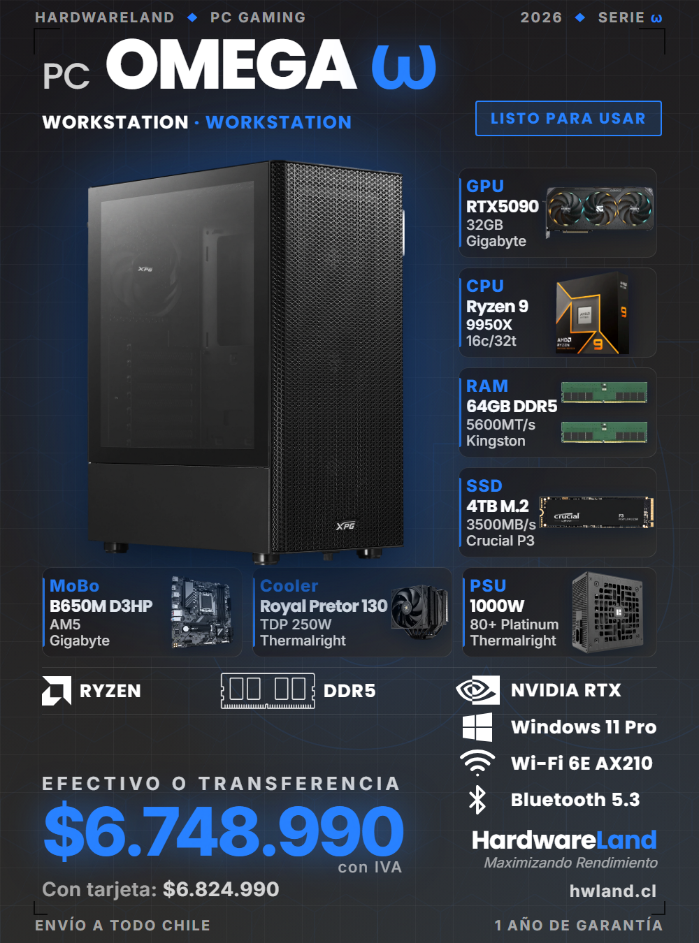 PC Gamer ω OMEGA — WORKSTATION · WORKSTATION
